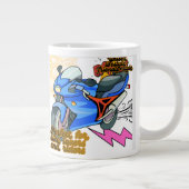 Minimal Bike Art Graphic  Jumbo-Tasse (Rechts)