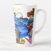 Minimal Bike Art Graphic Milchtasse (Rechts)