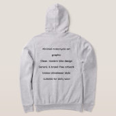 Minimal Bike Art Graphic – Modern Motorcycle Hoodie (AblageHinten)