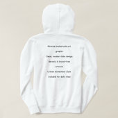 Minimal Bike Art Graphic – Modern Motorcycle Hoodie (Design Rückseite)