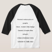 Minimal Bike Art Graphic – Modern Motorcycle T-Shirt (AblageHinten)