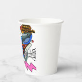 Minimal Bike Art Graphic –Motorcycle Party Pappbecher (Links)