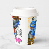 Minimal Bike Art Graphic –Motorcycle Party Pappbecher (Rechts)