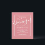 Minimal billige moderne Einladungen für Hochzeiten<br><div class="desc">Laden Sie Ihre Gäste ein, Ihren Hochzeitstag zu feiern, mit diesen minimalen modernen Einladungen für Hochzeiten. Mit einem weißen Rahmen rund um eine stilvolle Hochzeitsvorlage, die einfach zu anpassen ist. Bringen Sie diese eleganten Typografie-Hochzeitseinladungen in Ihr eigenes Farbschema ein, indem Sie auf den entsprechenden Link klicken und die Farbe des...</div>