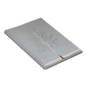 Minimal Birch Tree Soft Gray Notebook Notizblock (Rechte Seite)