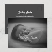 Minimal Birth Doula Newborn Care Design Postkarte (Vorne/Hinten)