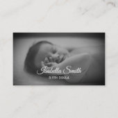 Minimal Birth Doula Newborn Care Design Visitenkarte (Vorderseite)