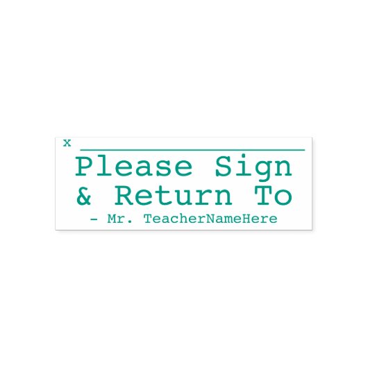 Minimal "Bitte anmelden & zurück" & Individuelle N Permastempel (Design)