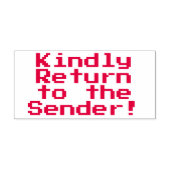 Minimal "Bitte zurück zum Absender!" Permastempel (Design)