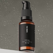 Minimal Black 2oz Dropper Bottle Waterproof Label Lebensmitteletikett