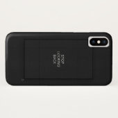 Minimal Black Aesthetic Quote Phone Case (Rückseite (Horizontal))