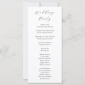 Minimal Black and White Dandelion Puff Zeremonie (Rückseite)