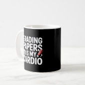 Minimal Black and White Teacher Grading Quote Mug Kaffeetasse (Vorderseite Links)