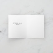 Minimal Black Business Company Logo Glückwunsch Ge Karte (Innenseite)