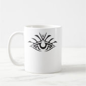 Minimal Black Ink Tattoo Style Artwork Kaffeetasse (Links)