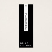 Minimal Black Modern Business Hang Anhänger (Vorderseite)