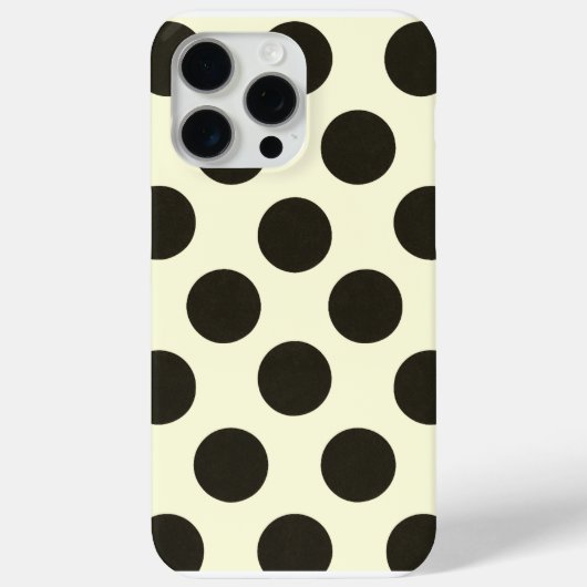 Minimal Black Polka Dot Pattern Case-Mate iPhone Hülle (Rückseite)