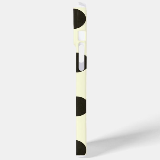 Minimal Black Polka Dot Pattern Case-Mate iPhone Hülle (Rückseite / Links)