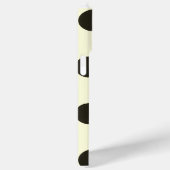 Minimal Black Polka Dot Pattern Case-Mate iPhone Hülle (Rückseite / Rechts)
