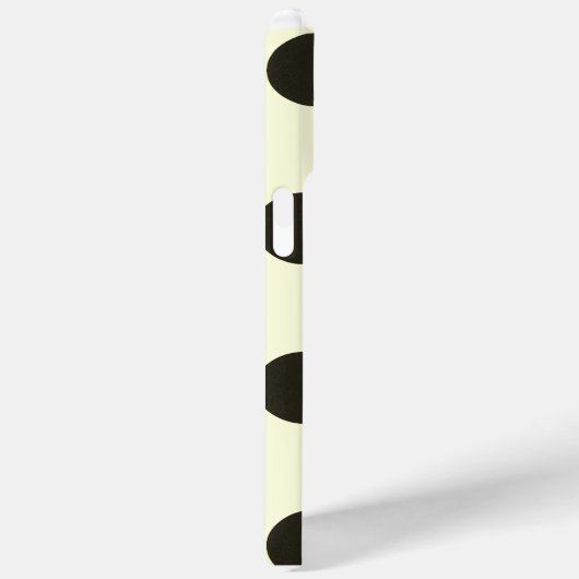 Minimal Black Polka Dot Pattern Case-Mate iPhone Hülle (Rückseite / Rechts)
