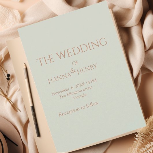 Minimal Black Rose Gold Moderne Einladung