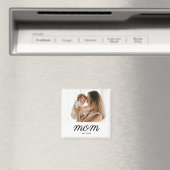 Minimal Black Script Mom Established Magnet (In Situ (Geschirrspüler))