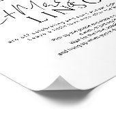 Minimal Black Voicemail Audio Gästebuch Hochzeit (Ecke)