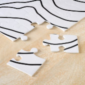 Minimal Black & White line art Modern Design Puzzle (Seite)
