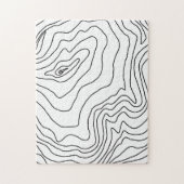 Minimal Black & White line art Modern Design Puzzle (Vertikal)