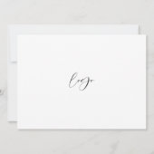 Minimal Black & White Realty Open House 4 Fotos Einladung (Rückseite)