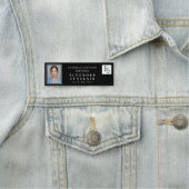 Minimal Black White Script Lash Photo Logo Namensschild (Beispiel)