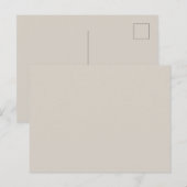 Minimal Blank Color  Postkarte (Vorne/Hinten)