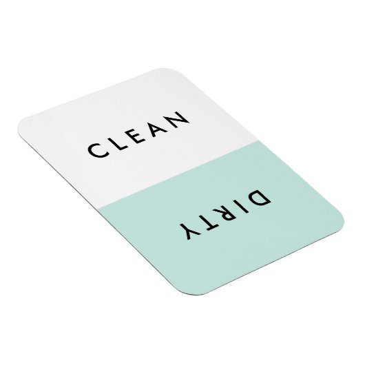 Minimal blaue Geschirrspüler sauber oder dreckig M Magnet (Rechte Seite)