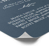 Minimal bleihaltiges Schwarz in einem Gedächtnistr Poster (Ecke)