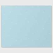 Minimal Blue Christmas Wrapping Paper  Geschenkpapier (Flach)