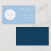 MINIMAL BLUE FARBUNTERNEHMEN LOGO BUSINESS CUSTOM VISITENKARTE (Vorne/Hinten)