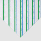 Minimal Blue Green Medium Stripe japanischer Text Seidenpapier (Ausschnitt)
