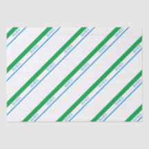 Minimal Blue Green Medium Stripe japanischer Text