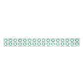 Minimal Blue Green Small Japanischer Text Satinband (Vorderseite)