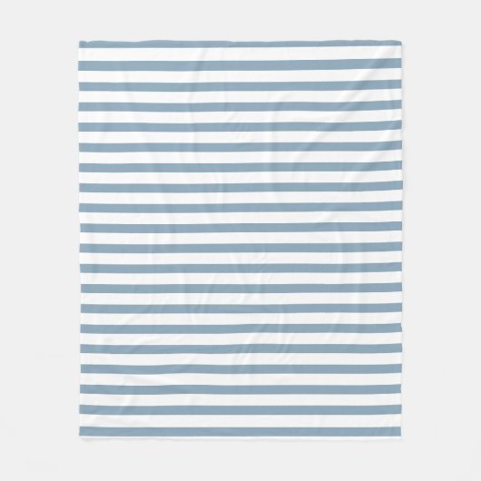 Minimal Blue Stripes Modern Pattern Design Fleecedecke (Vorderseite)