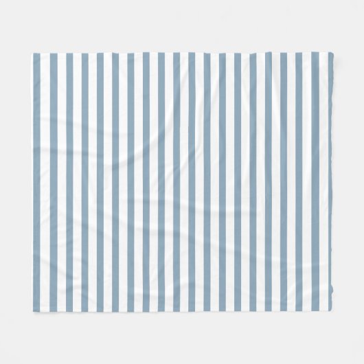 Minimal Blue Stripes Modern Pattern Design Fleecedecke (Vorderseite (Horizontal))