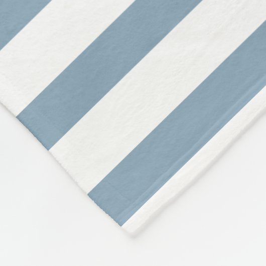 Minimal Blue Stripes Modern Pattern Design Fleecedecke (Ecke)