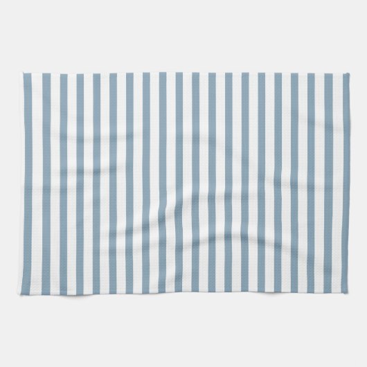 Minimal Blue Stripes Modern Pattern Design Geschirrtuch (Horizontal)
