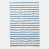 Minimal Blue Stripes Modern Pattern Design Geschirrtuch (Vertikal)