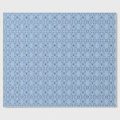 Minimal Blue Symmetry Pattern | Abstract Animal Geschenkpapier (Flach)