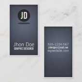 Minimal Blue Visitenkarte (Vorne/Hinten)