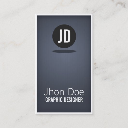 Minimal Blue Visitenkarte (Vorderseite)