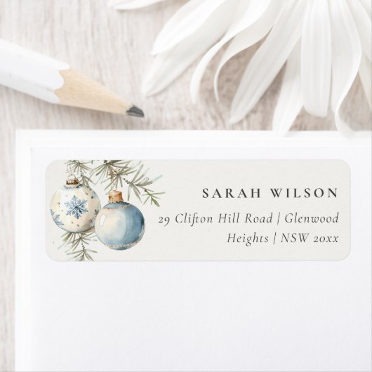 Minimal Blue Winter Watercolor Weihnachten Weihnac (Insitu)