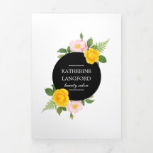 Minimal Blumenstrauß Beauty Salon Business Suite