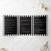 Minimal Blumenstrauß Beauty Salon Business Suite Dreifach Gefaltete Karte (Innenseite)